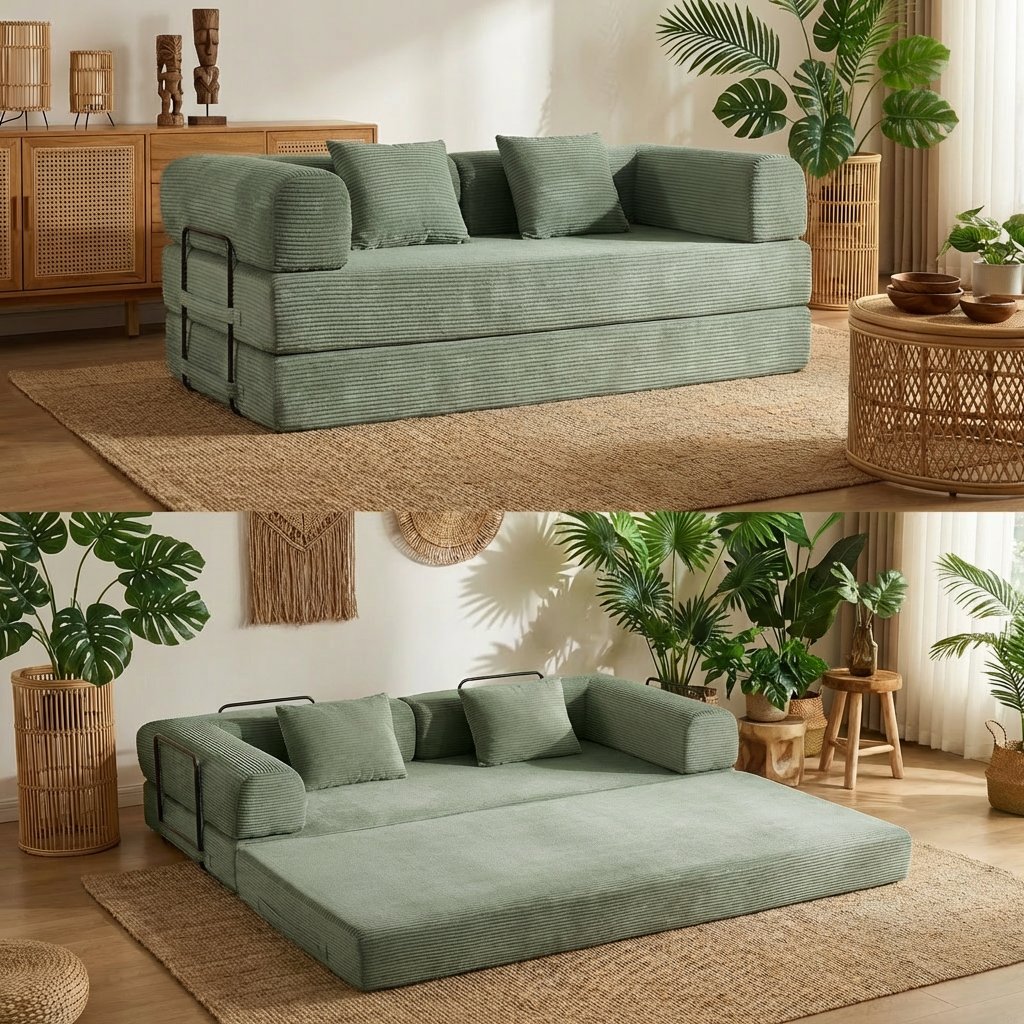 Canapé / Lit — Vert