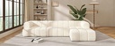 Sofa Savane Blanc-Creme - lifestyle